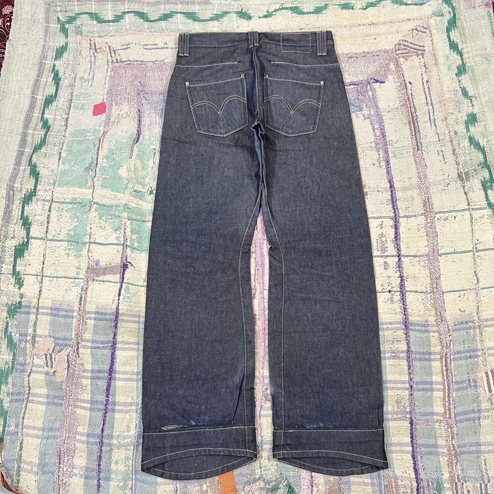 Vintage Levis Engineered Jeans Mens Blue Dark Wash Twisted Fits 31x30